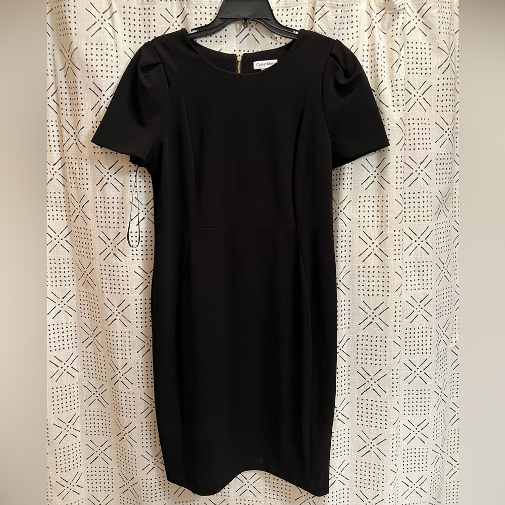 Black short sleeved Calvin Klein Dress size 14
